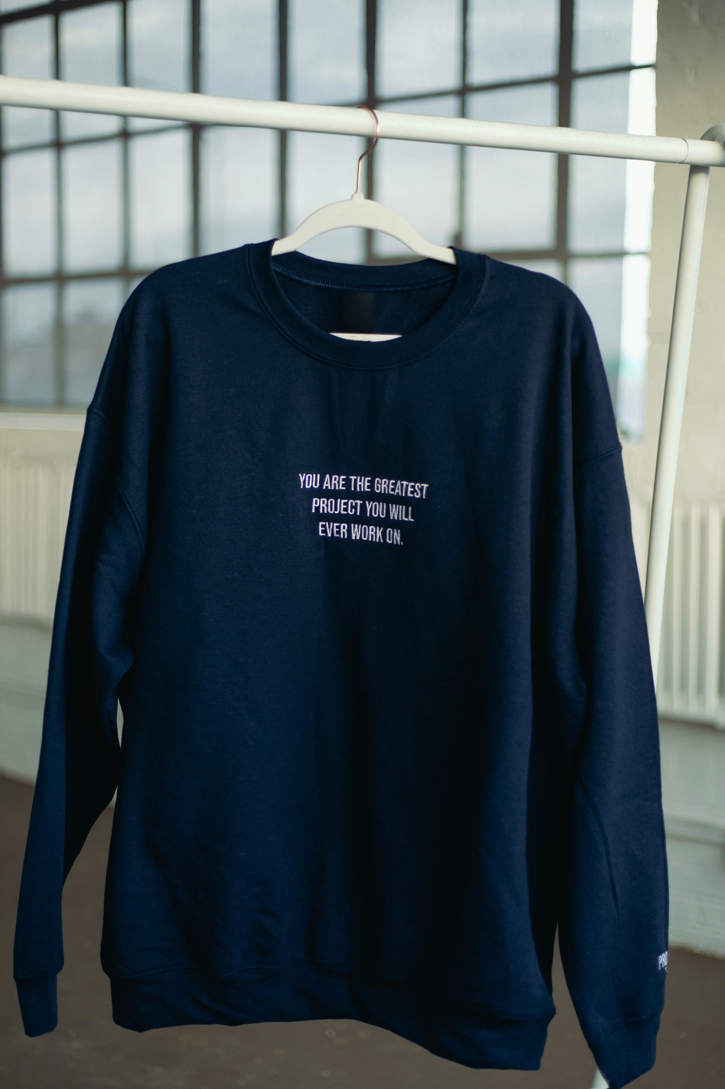 Navy Blue Project You Crewneck