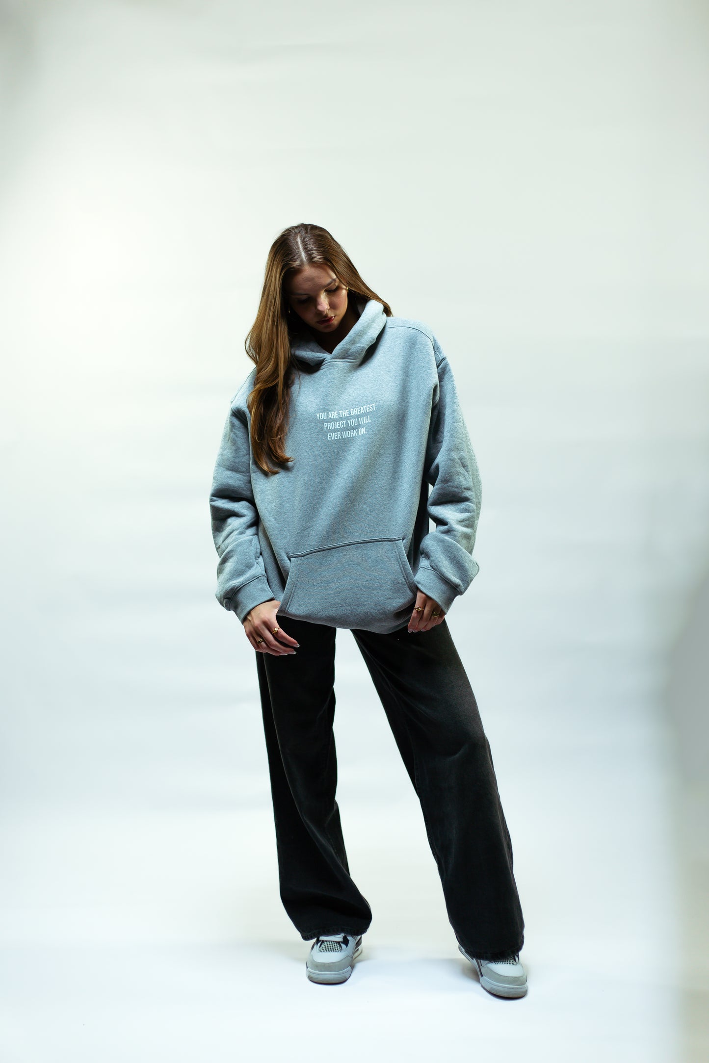 Heather Grey Project You Hoodie