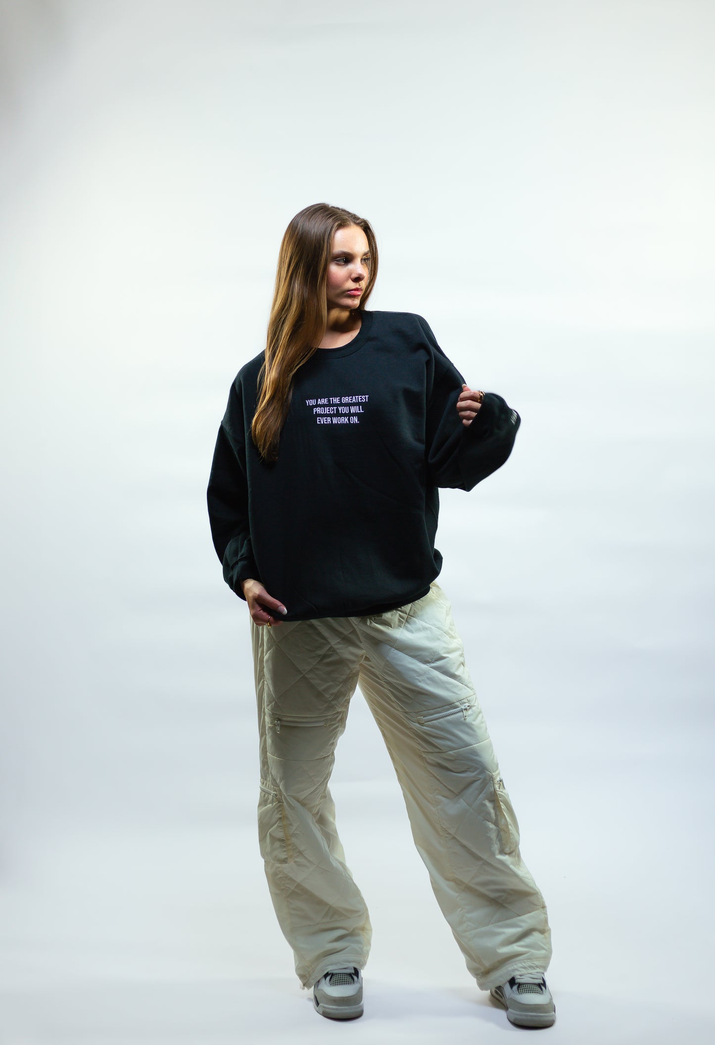 Jet Black Project You Crewneck
