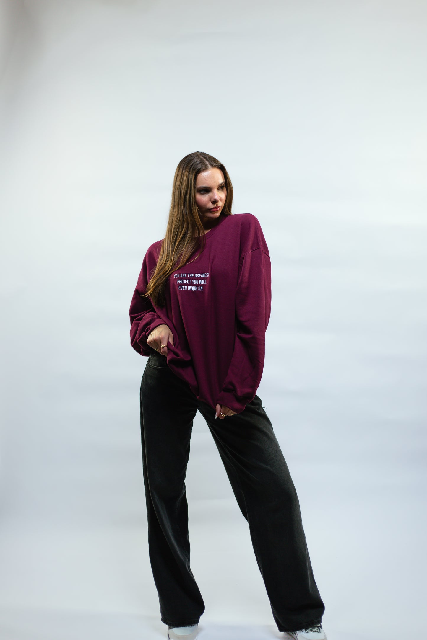 Maroon Project You Crewneck