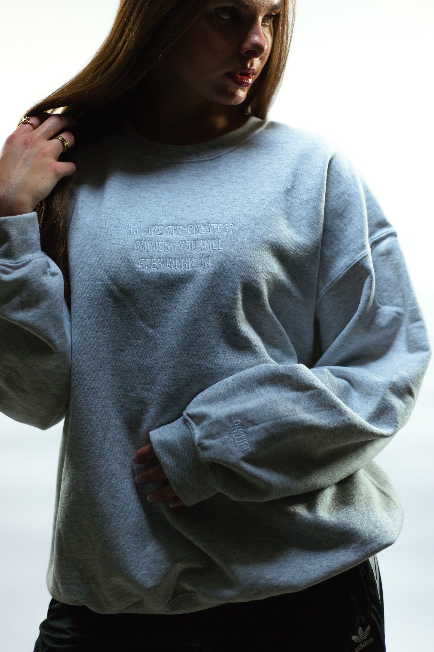 Light Grey Project You Crewneck