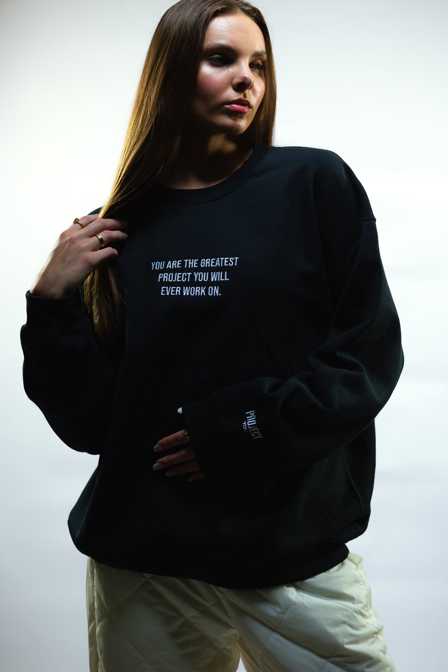 Jet Black Project You Crewneck