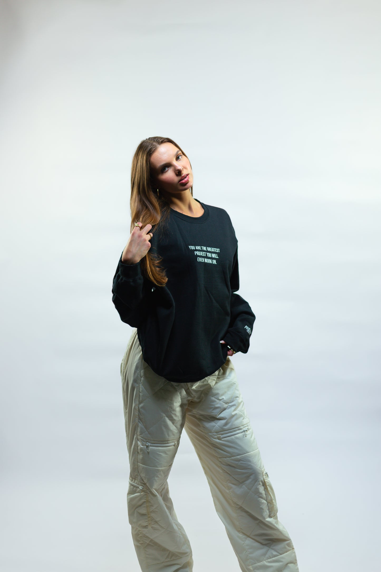 Jet Black Project You Crewneck