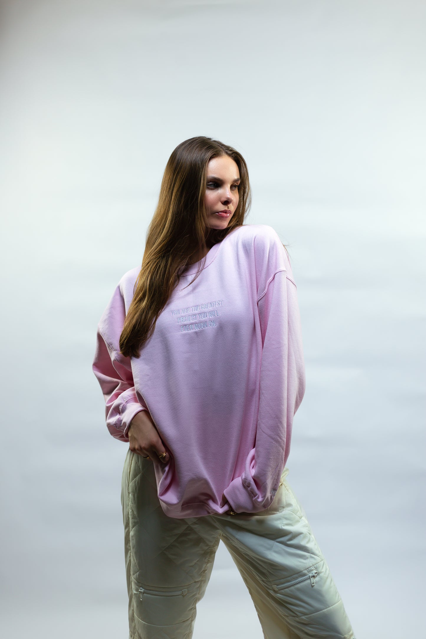 Light Pink Project You Crewneck